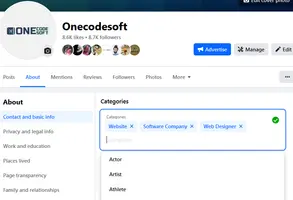 Easy way to find Facebook Page Categories